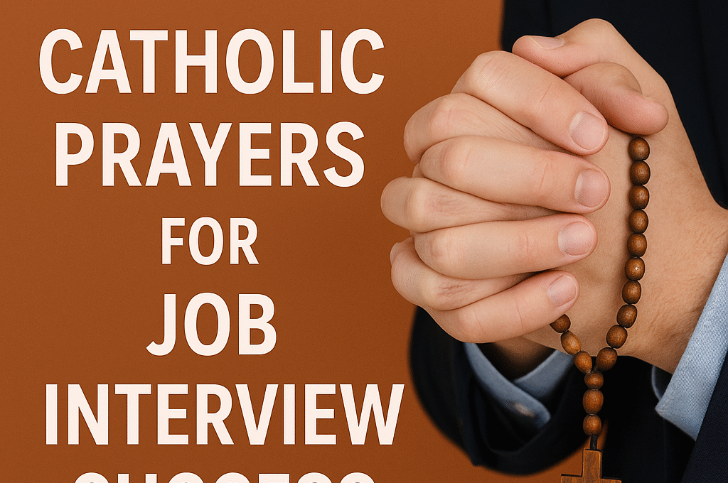 40 Powerful Catholic Prayers for Job Interview Success 2026