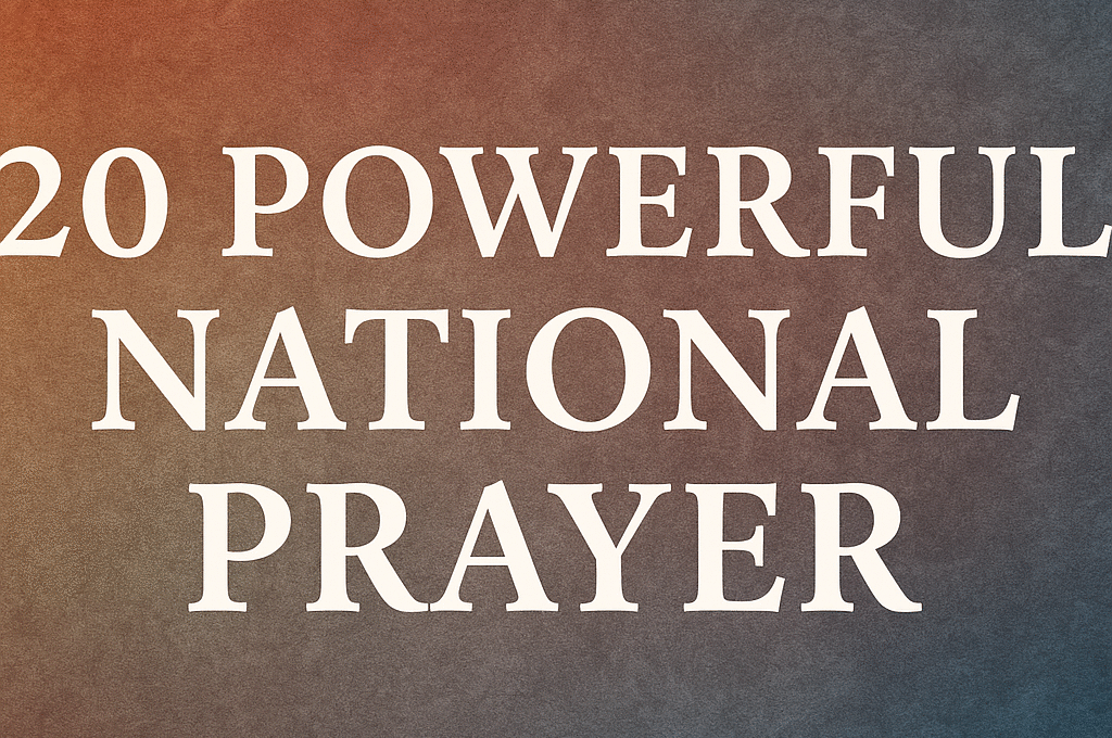 20 Powerful National Prayer 2026